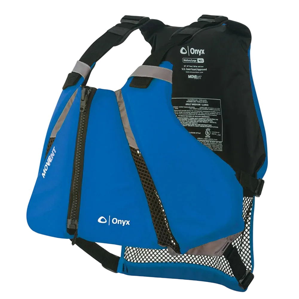 Onyx MoveVent Curve Paddle Sports Life Vest - M/L - Blue